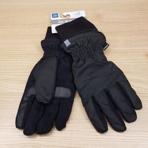 ISOTONER Gloves Mens Medium Black Over the Wrist Lined Touchscreen Water Repel